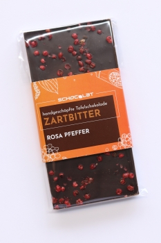 Preview: Tafel Zartbitter Rosa Pfeffer  100g