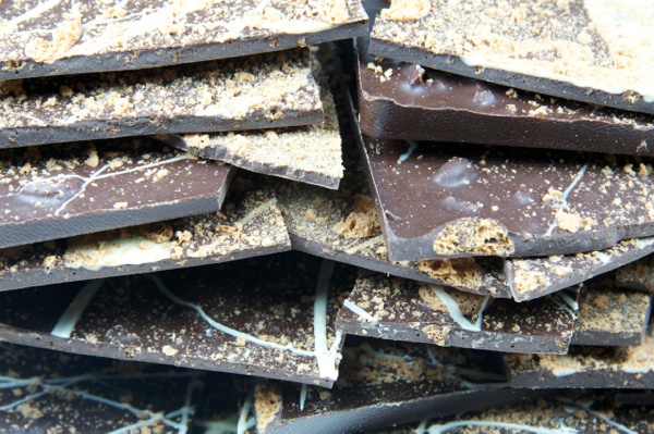 Bruchschokolade Amarettini Zartbitter 100g