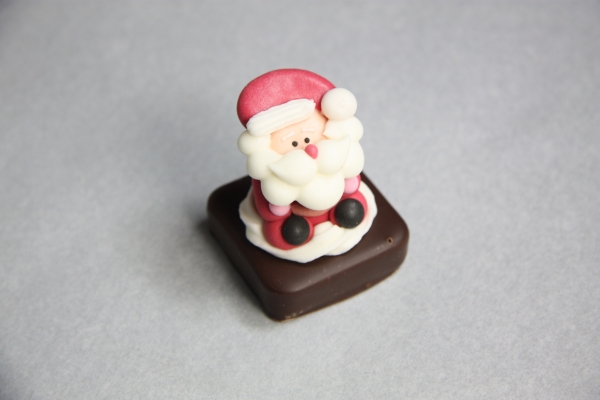 Praline mit weihnachtl. Zuckerfigur 30g