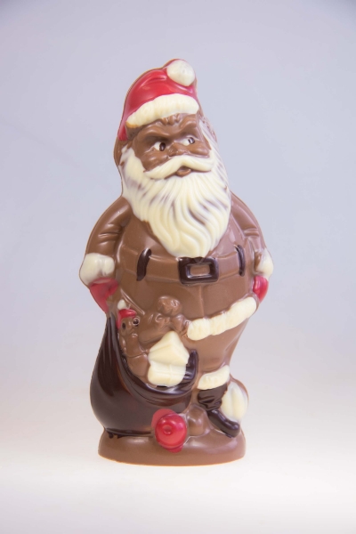 Weihnachtsmann mit Sack 15cm  80g