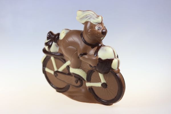 Hase auf Rennrad