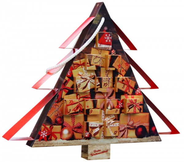Adventskalender - Geschenkebaum zum Selbstbefüllen
